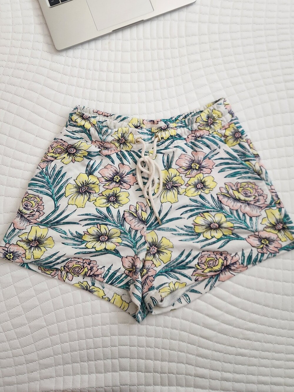 Lou & Grey Floral Drawstring  Shorts